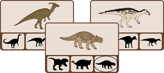 Dinosauři - Najdi stín